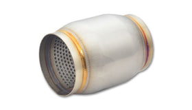 Vibrant SS Race Muffler 3in inlet/outlet x 5in long - 0