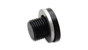 Vibrant M10 x 1.25 Metric Aluminum Port Plug with Crush Washer - 0
