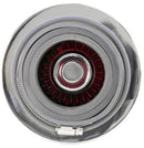K&N Universal Air Filter Chrome Round Tapered Red - 4in Flange ID x 1.125in Flange Length x 5.5in H-5