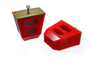 Energy Suspension Universal 4.5in Tall x 4.5in Long x 2.5in Wide Red Bump Stops (2 per set)-3