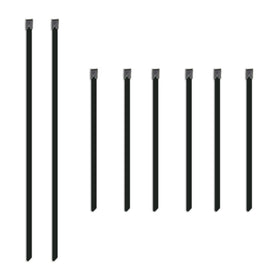 Mishimoto Set of Six 6in & Two 14in Stainless Steel Locking Ties - 0