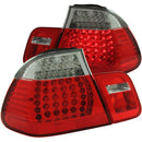 ANZO 1999-2001 BMW 3 Series E46 LED Taillights Red/Clear 4pc-2