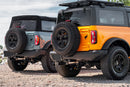 Corsa 21-25 Ford Bronco 2.3L 2-Door 2.75in Cat-Back Dual Rear Exhaust w/ 4in Straight-Cut Black Tips-3