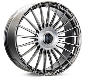 Vossen HF-8 22x9 / 5x112 BP / ET25 / 66.5 CB / Flat - EMC Polished / Brushed Wheel