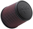 K&N Universal Rubber Filter - Round Tapered 6in Base OD x 3in Flange ID x 6in H-4