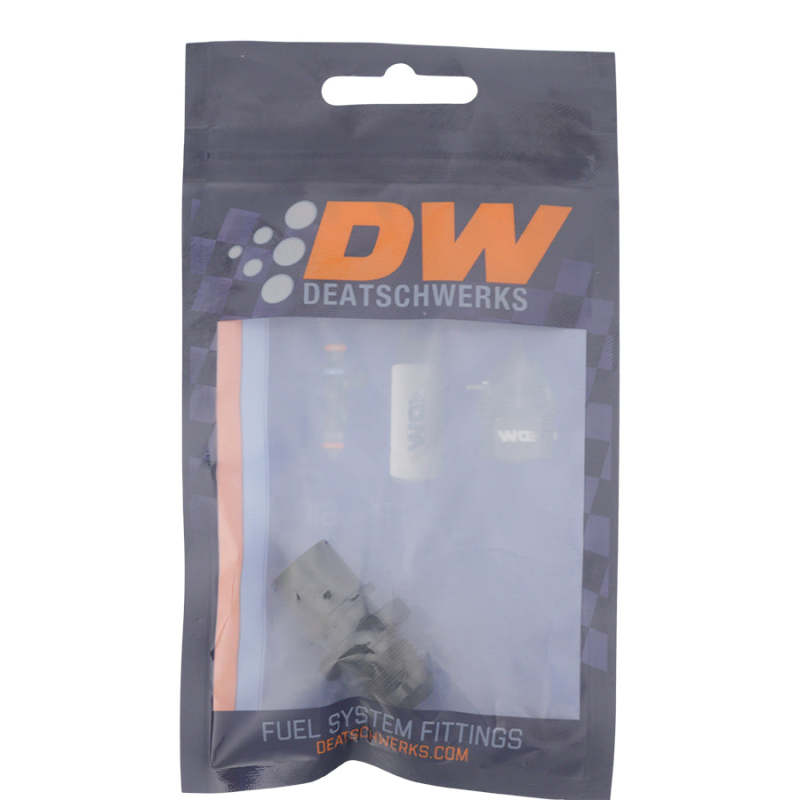 DeatschWerks 6AN Male Flare to Toyota Module Quick Connect - Anodized Matte Black - 0