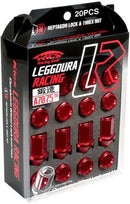 Project Kics 12X1.25 Red Leggdura Racing Lug Nuts - 16 PCS-3