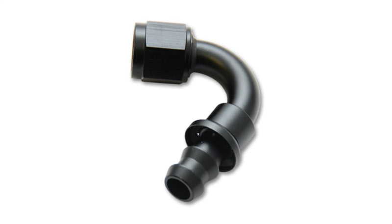 Vibrant Push-On 120 Degree Hose End Elbow Fitting - -8AN - 0