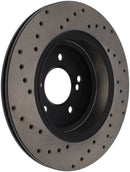 StopTech 01-07 BMW M3 (E46) / 00-04 M5 (E39) Drilled Right Rear Rotor-2