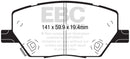 EBC 2015+ Fiat 500X 1.4L Turbo Yellowstuff Front Brake Pads-4