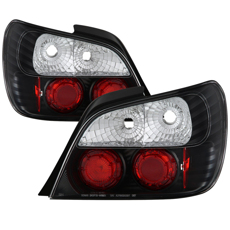 Spyder Subaru Impreza WRX/Sti 02-03 4Dr (Not Fit Wagon)Euro Style Tail Lights Black ALT-YD-SI01-BK - 0