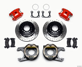 Wilwood D154 P/S P-B Kit Drilled-Red Big Ford 2.36in Offset