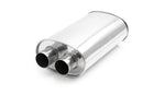 Vibrant Universal Streetpower 2.5in Stainless Steel Dual In-Out Oval Muffler-2