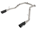 aFe Large Bore-HD 3 IN 409 Stainless Steel DPF-Back Exhaust System w/Black Tip RAM 1500 20-21 V6-3.0-3
