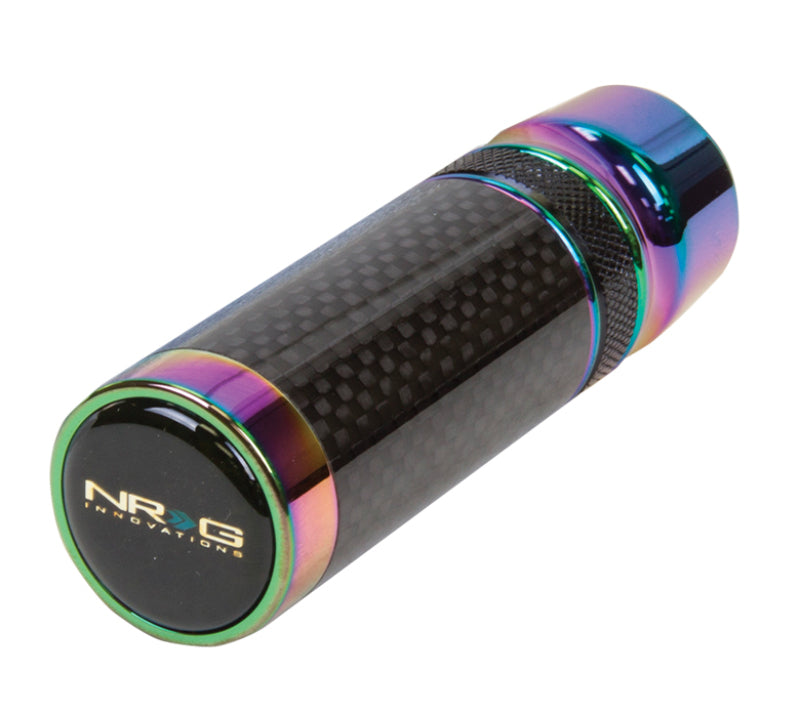 NRG Slimboy Adjustable Shift Knob (M10X1.25) Nissan / Mazda / Toyota - Carbon Fiber / Neochrome - 0