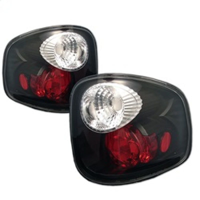 Spyder Ford F150 Flareside 01-03 (Not Fit Supercrew)Euro Style Tail Lights Black ALT-YD-FF15001FS-BK - 0