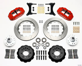 Wilwood Narrow Superlite 6R Front Hub Kit 14.00in Red 79-87 GM G Body - 0