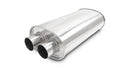 Vibrant Universal Streetpower 2.25in Stainless Steel Dual In-Out Oval Muffler-1