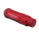 NRG 700 Series M12 X 1.5 Steel Lug Nut w/Dust Cap Cover Set 21 Pc w/Locks & Lock Socket - Red-5