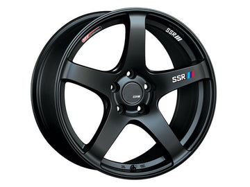 SSR GTV01 18x8.5 5x114.3 40mm Offset Flat Black Wheel 05-07 STI / 11+ tC - 0