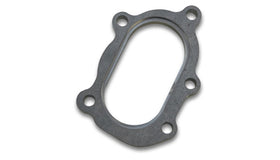 Vibrant GT25R / GT28R Discharge Flange with Oval Outlet (5 Bolt) Mild Steel 1/2in Thick - 0