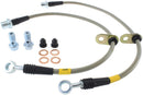 StopTech 94-99 Toyota Celica Front Stainless Steel Brake Lines-1