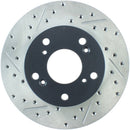 StopTech 02-06 Acura RSX Slotted & Drilled Right Front Rotor-1