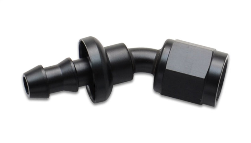 Vibrant Push-On 30 Degree Hose End Elbow FittingSize -8AN - 0