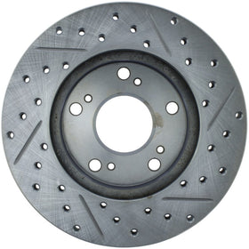 StopTech Select Sport 06-11 Honda Civic DX/EX/LX Slotted and Drilled Right Front Rotor - 0