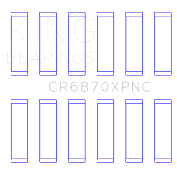 King Engine Bearings Nissan VR38DETT pMaxKote Performance Con Rod Bearing Set - Size STD