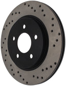 StopTech 05-10 Ford Mustang V6/4.0L / GT V8/4.6L Cross Drilled Right Rear Rotor-9