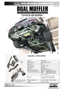 HKS 2019+ Toyota GR Supra w/o OPF Dual Hi-Power Titanium Tip Catback Exhaust-2