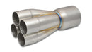 Vibrant 4-1 SS Merge Collectors (2in Inlet Slipover ID 3in Merge Outlet OD) - Sold Individually-2