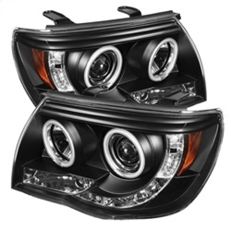 Spyder Toyota Tacoma 05-11 Projector Headlights CCFL Halo LED Blk High H1 Low H1 PRO-YD-TT05-CCFL-BK - 0