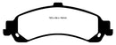EBC 02 Cadillac Escalade 5.3 (PBR rear caliper) Yellowstuff Rear Brake Pads-13