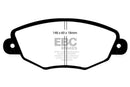 EBC 01-04 Jaguar X-Type 2.5 Greenstuff Front Brake Pads-2