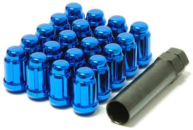 Wheel Mate Muteki Closed End Lug Nuts - Blue 12x1.50 - 0