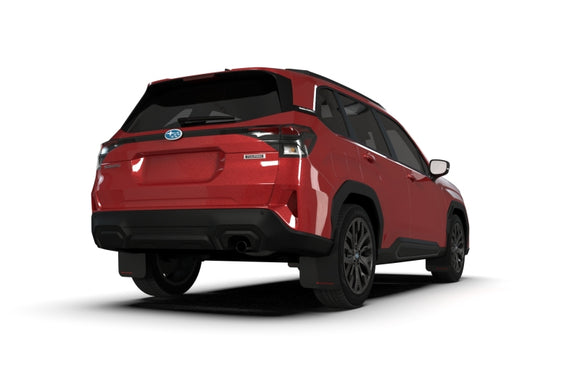 Rally Armor 25-26 Subaru Forester &amp; Hybrid Black UR Mud Flap w/Grey Logo