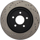 StopTech 05-10 Ford Mustang V6/4.0L / GT V8/4.6L Cross Drilled Left Rear Rotor-8