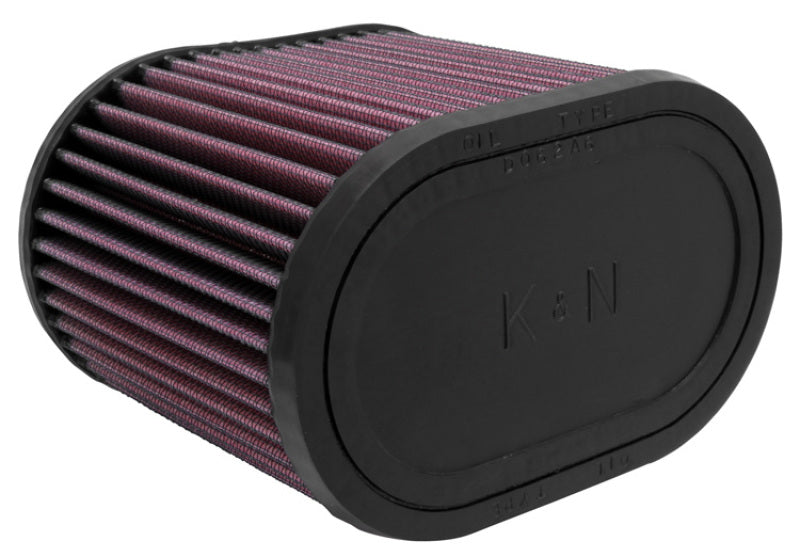 K&N Universal Oval Clamp-On Air Filter 2-3/4in Flange 6-1/4in Length 4in Width 5in Height - 0