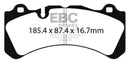 EBC 2014+ Volvo S60 Polestar/V60 Polestar 3.0T Yellowstuff Front Brake Pads-4