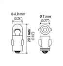 Hella Bulb 3899 24V 3W BA7s T2-4