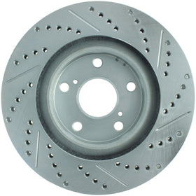 StopTech Select Sport 11-16 Toyota Avalon/ 11-17 Camry SportStop Slotted & Drilled Righ Front Rotor - 0