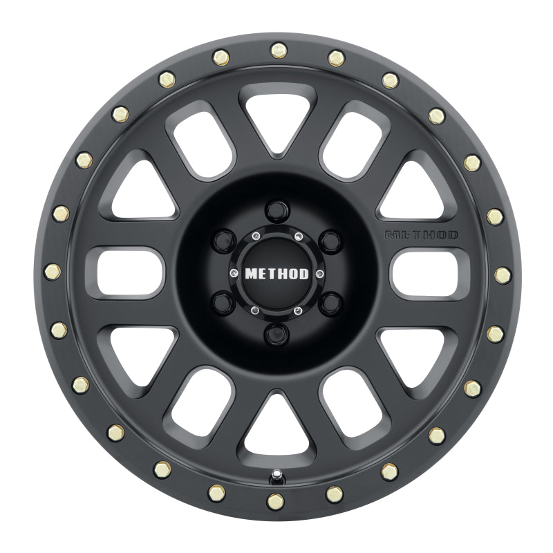 Method MR309 Grid 17x8.5 0mm Offset 6x135 94mm CB Matte Black Wheel - 0