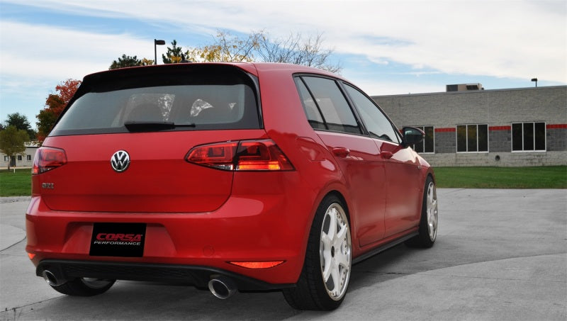 Corsa 2014-2016 Volkswagen GTI Mk7 Polished Sport 3.0in Cat-Back Dual Rear Exit - 0