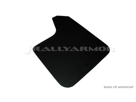Rally Armor Universal Fit (No Hardware) Basic Black Mud Flap w/ Pink Logo - 0