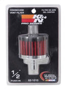 K&N Steel Base Crankcase Vent Filter .5in Vent OD x 2in OD x 1.5in Height-11