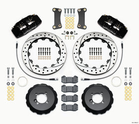 Wilwood Dynapro 6 Front Hat Kit 12.88in Drilled 2002-Up Mini Cooper w/ Lines