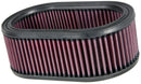 K&N Oval Air Filter - 8-7/8in L 5-1/4in W 3-1/4in H-1