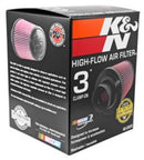 K&N Universal Rubber Filter - Round Tapered 6in Base OD x 3in Flange ID x 6in H-18